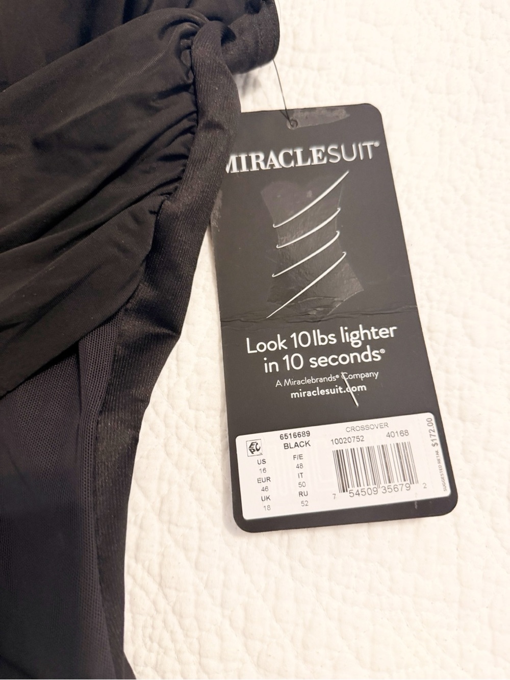 NEW Miraclesuit Plus Size Illusionist Crossover One-Piece Swimsuit Size 16 - Picture 3 of 8